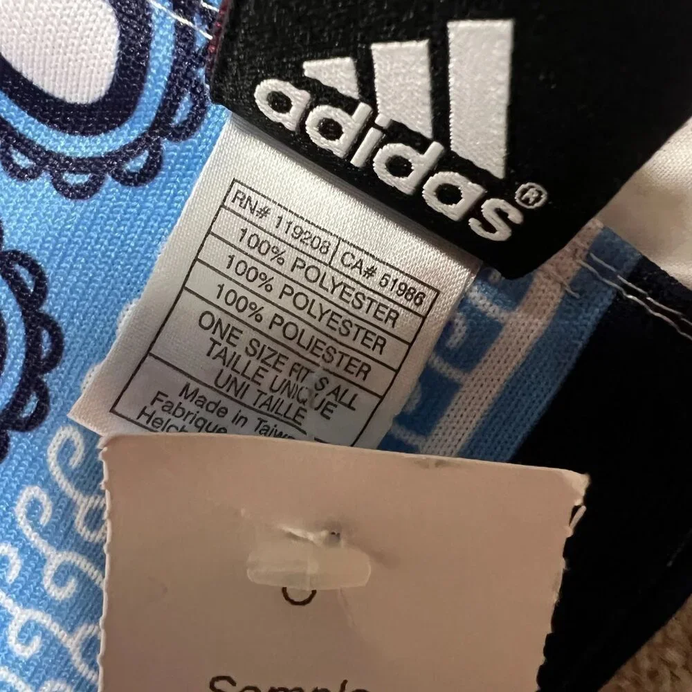 Adidas Unisex One Size Blue Geo New York City Football Club MLS Soccer Scarf NWT